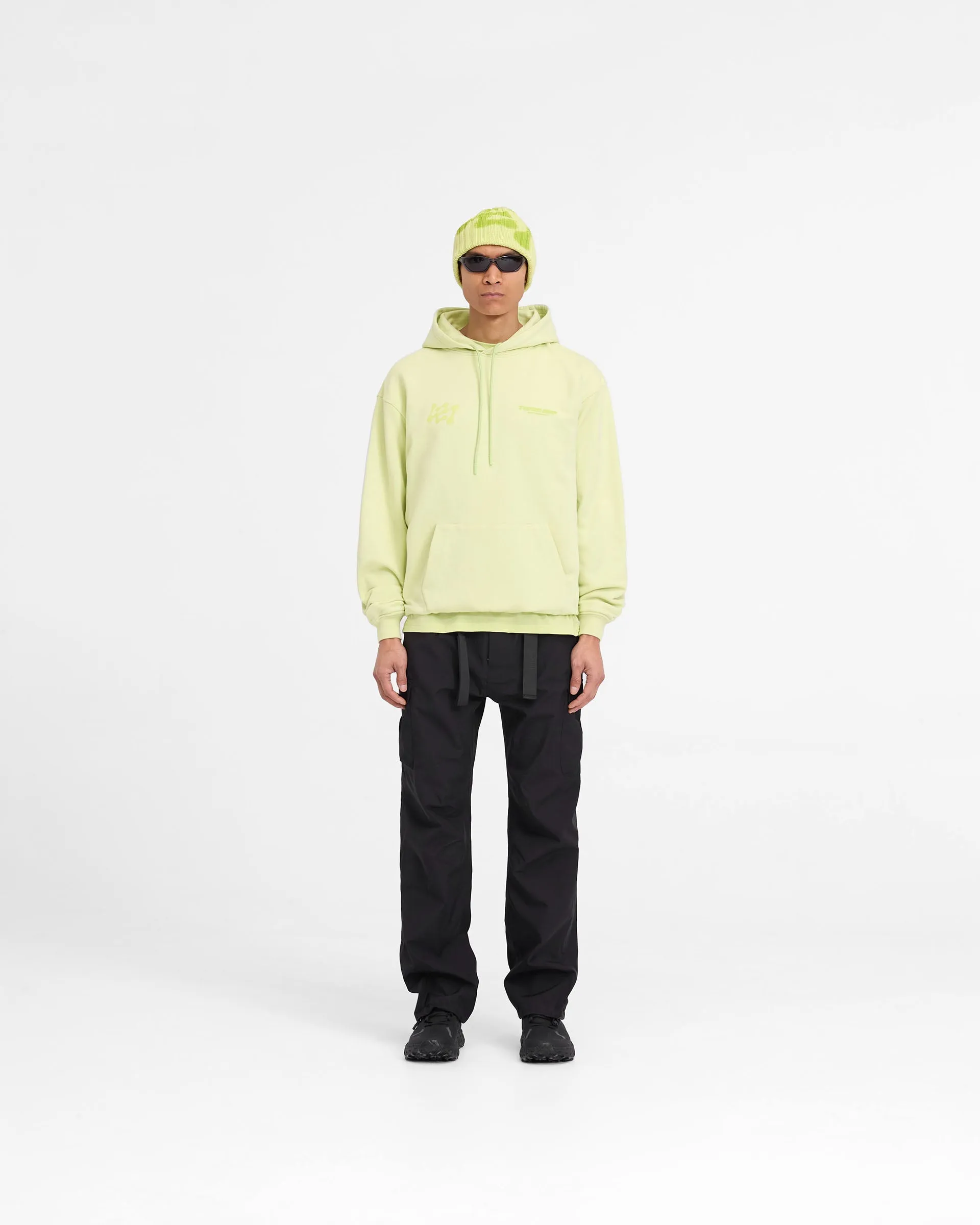 247 Future Terrains Oversized Hoodie - Shadow Lime