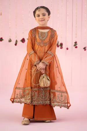 3 Piece Embroidered Organza Suit | MKS-EF24-26