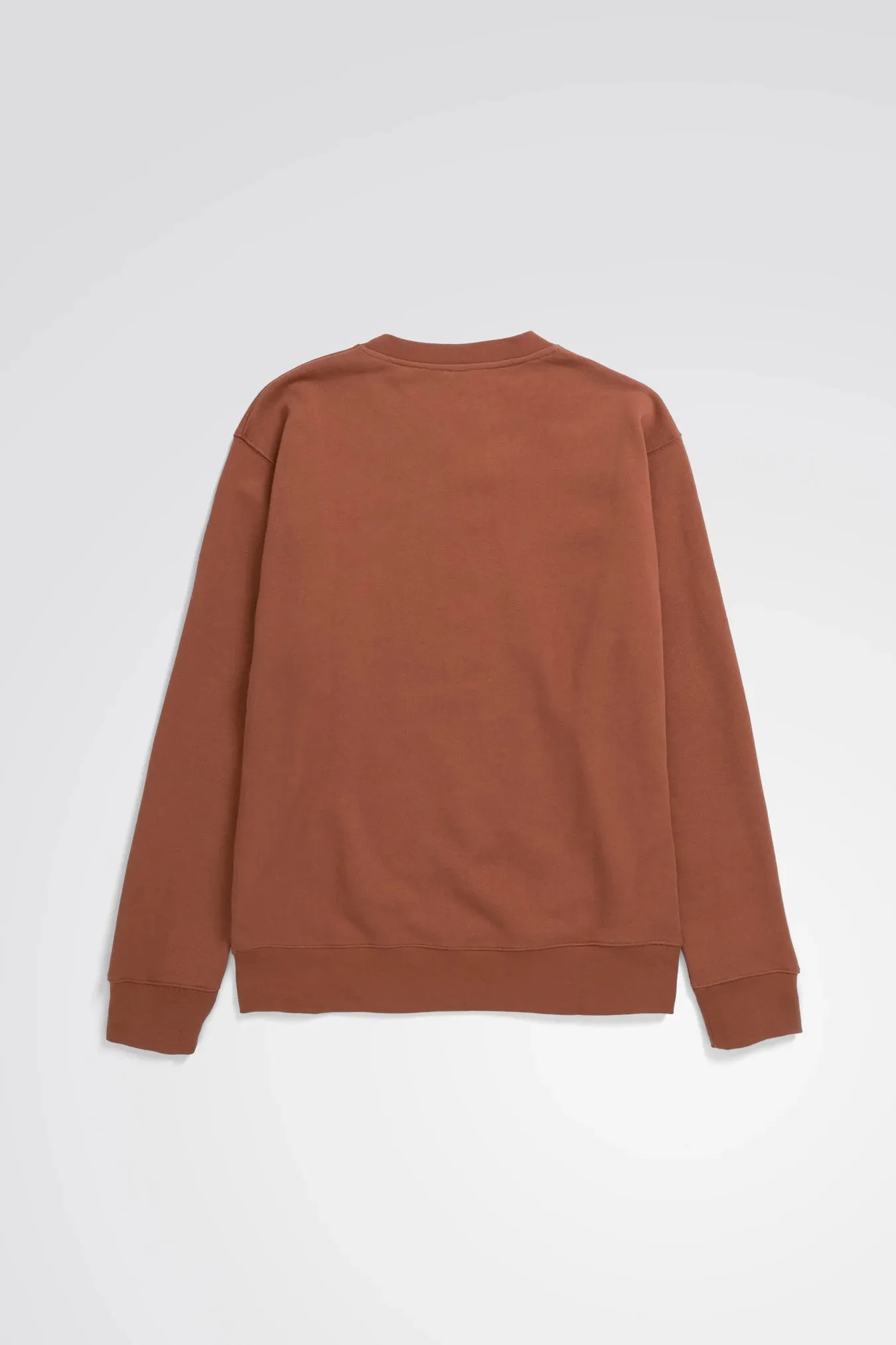 Arne Relaxed Oragnic Logo Sweatshirt - Red Ochre