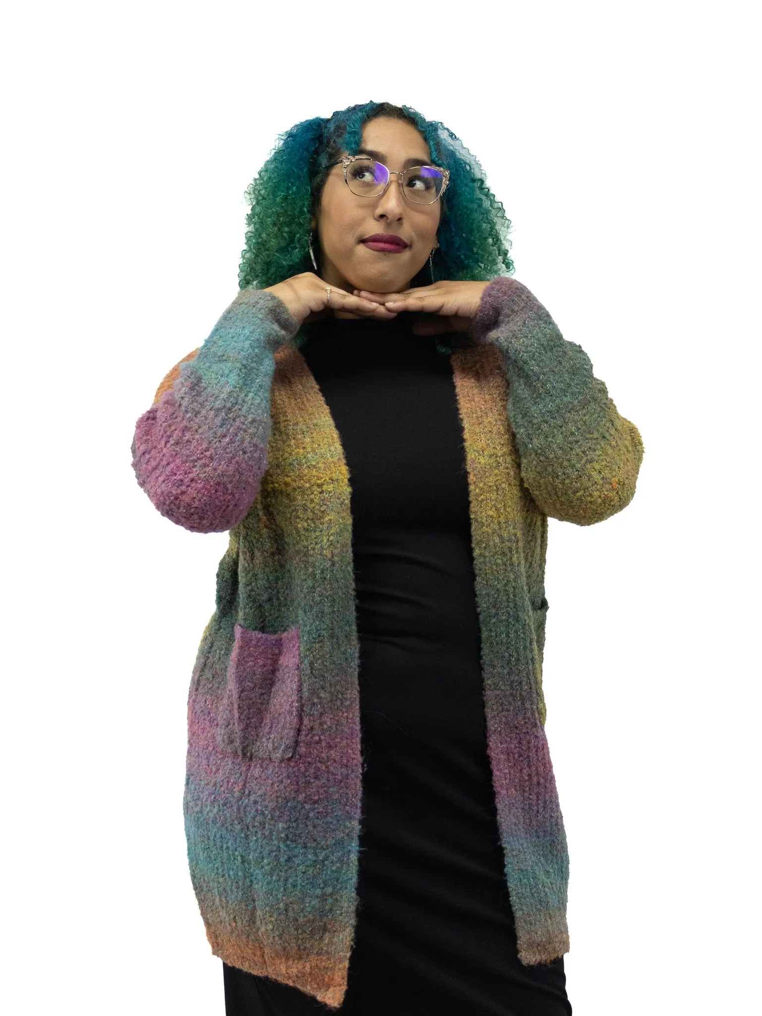 Art Teacher Multicolored Cardigan