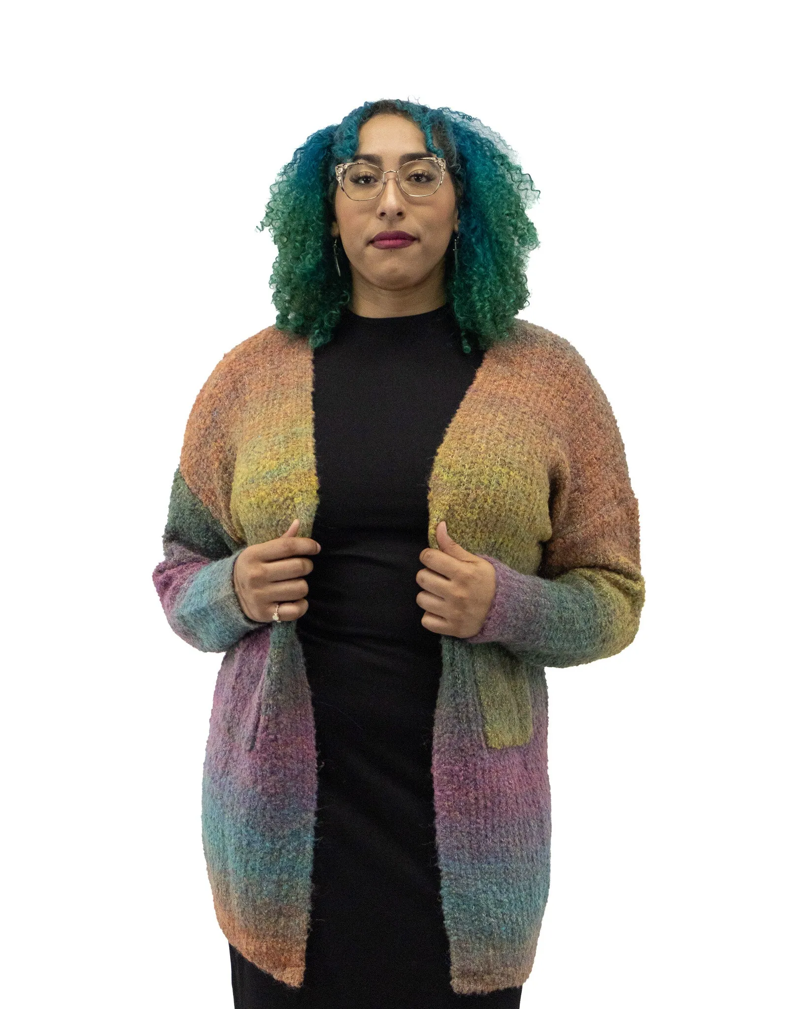 Art Teacher Multicolored Cardigan