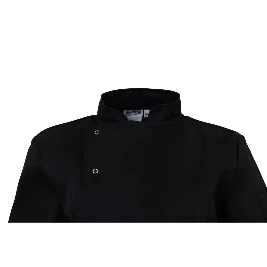 BA110-M Whites Ladies Fitted Chef Jacket Black Size M