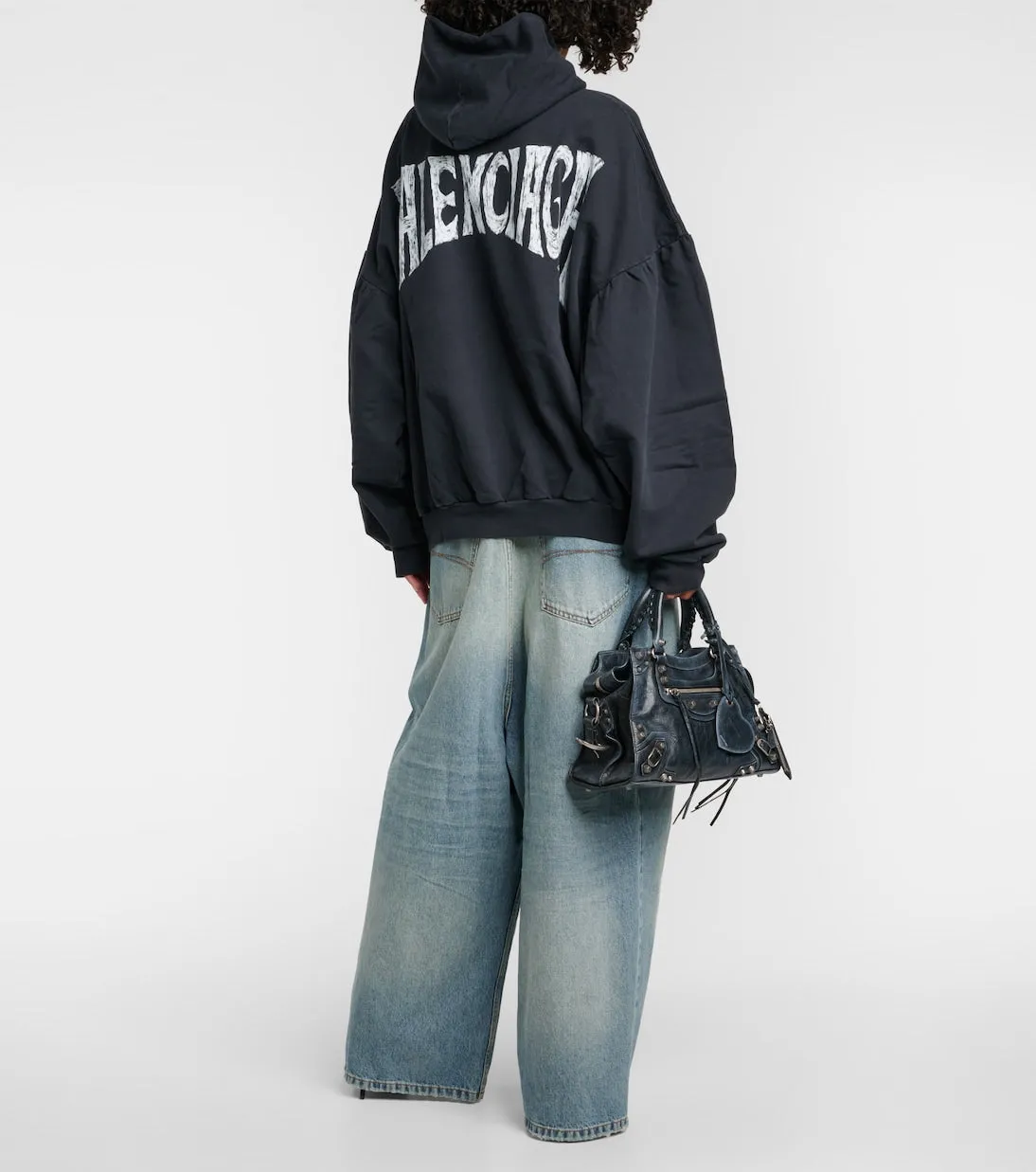 Balenciaga oversized cotton sweatshirt with print, multicolor