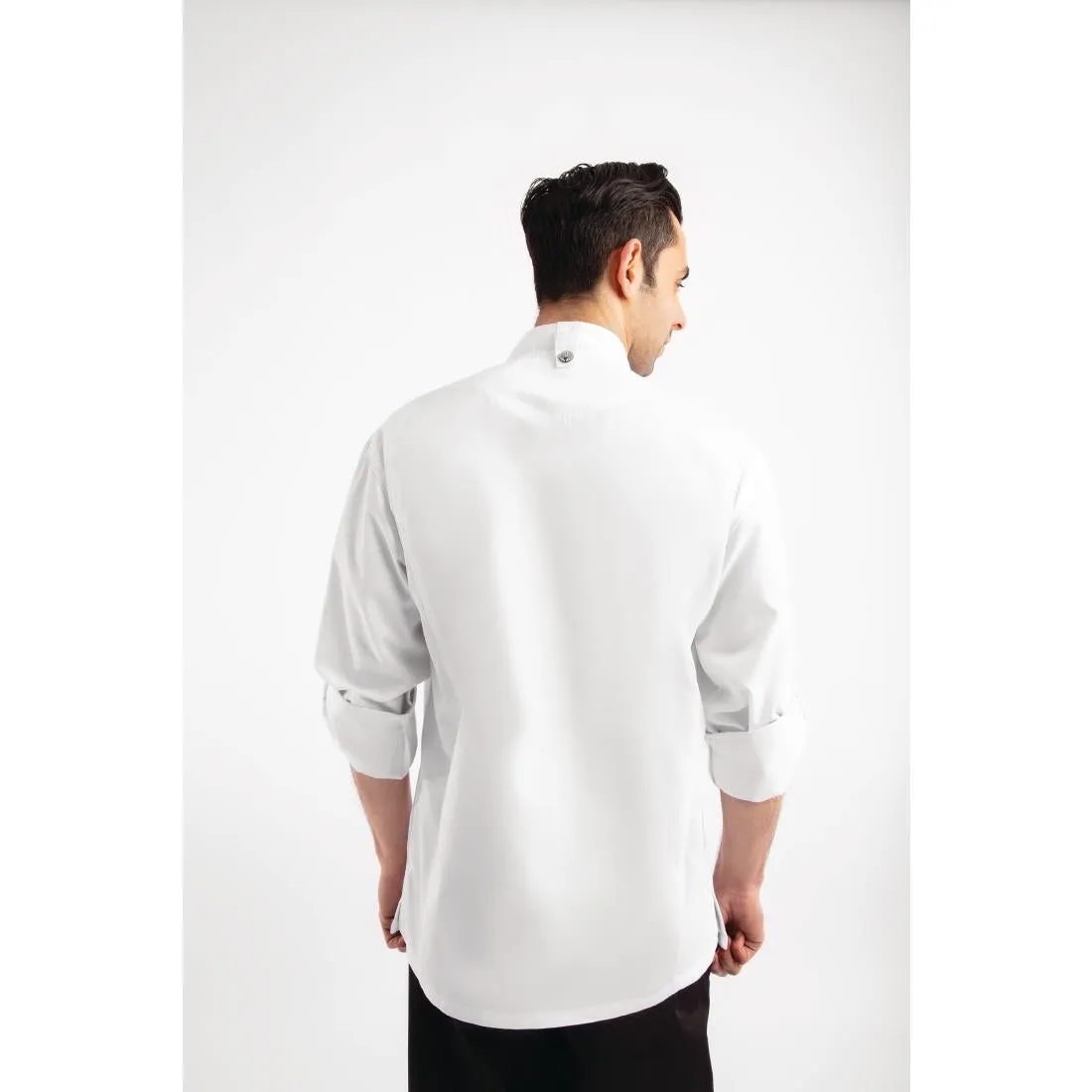 BB264-XXL Chef Works Unisex Hartford Lightweight Chef Jacket White Size XXL