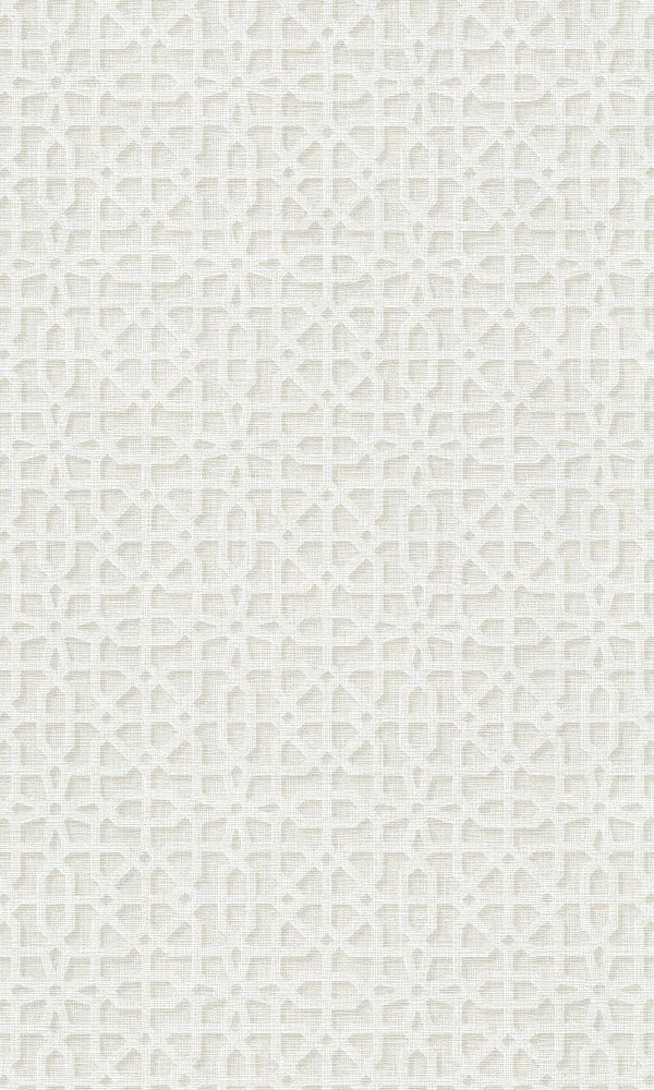 Beige Interlock Wallpaper R6855