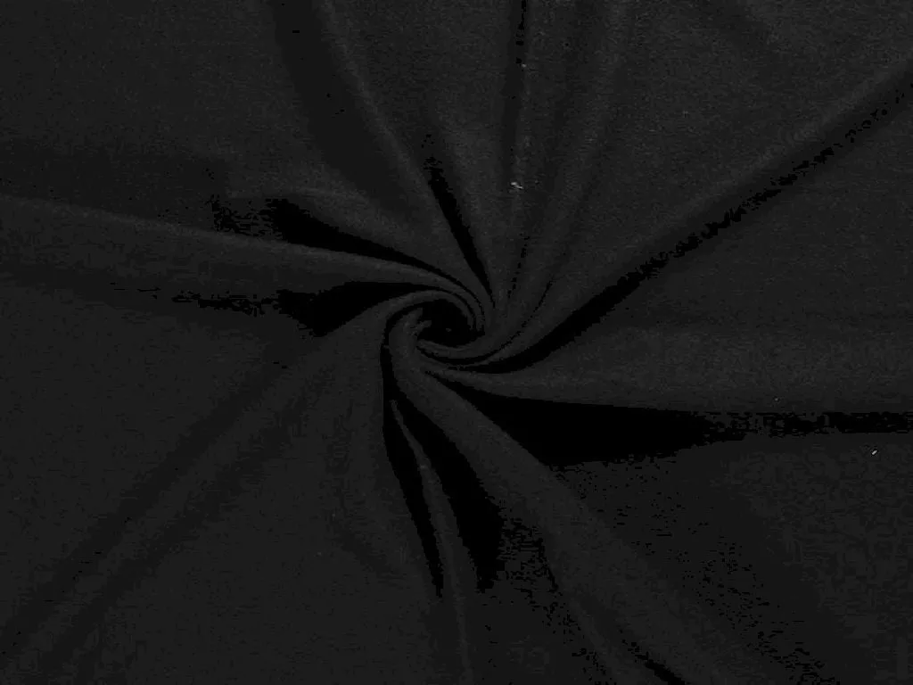 Black Wool Fabric