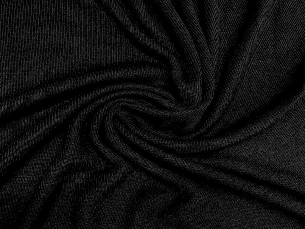 Black Wool Fabric