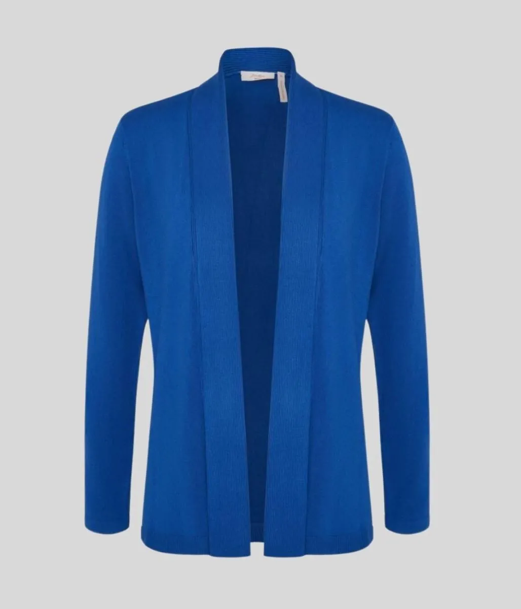 Blue Rib Collar Cardigan