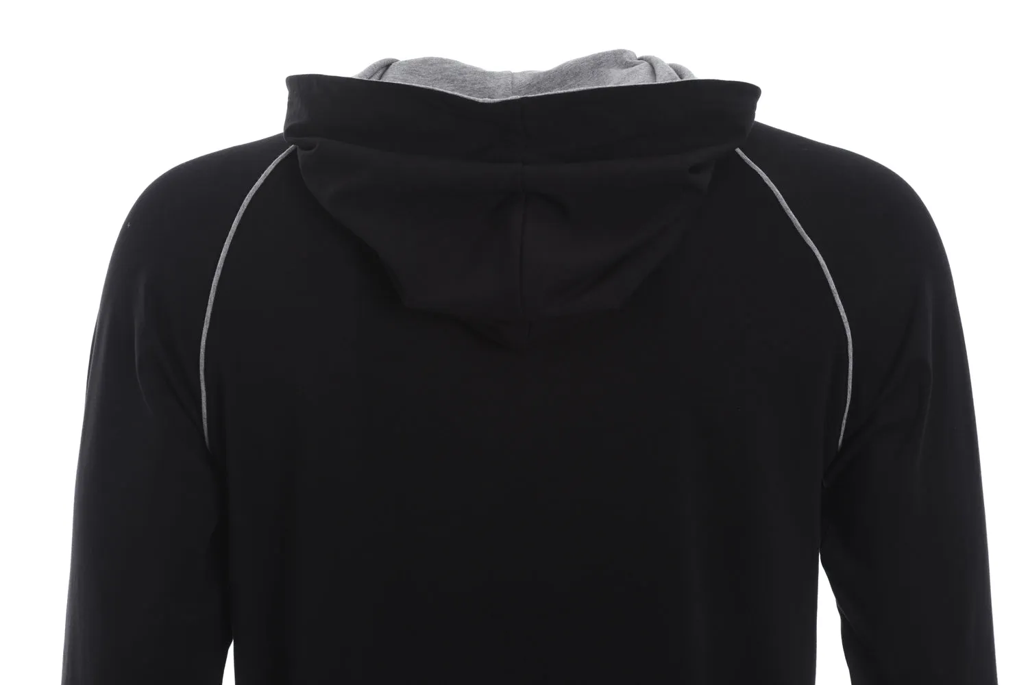 BOSS Mix & Match Jacket H Hooded Sweatshirt in Black & Grey