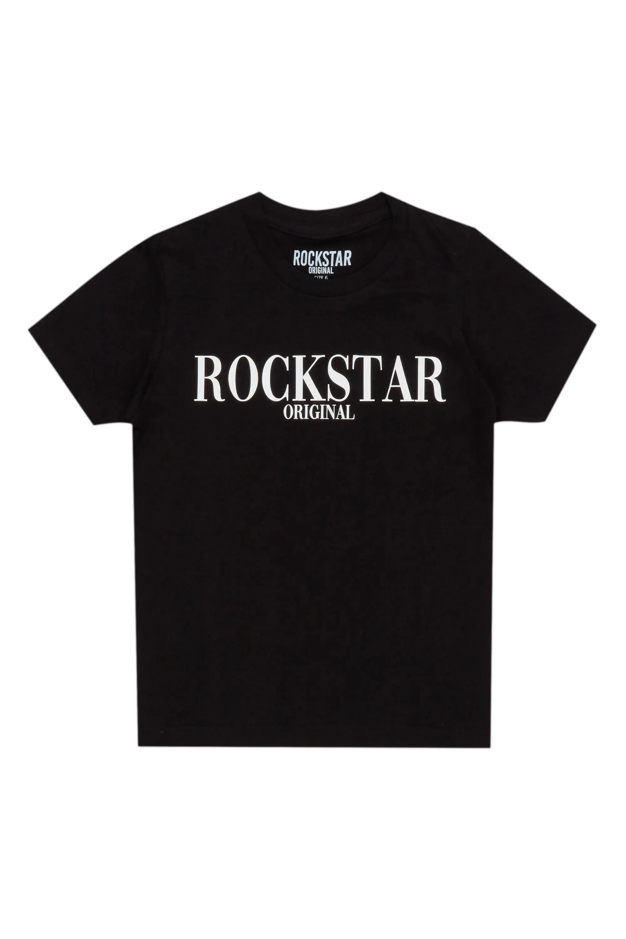 Boys Octavio Black Graphic T-Shirt