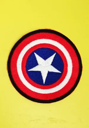 Captain America Embroidered Iron on Patch