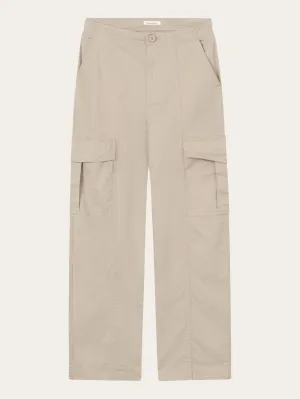 Cargo twill pants - Light feather gray