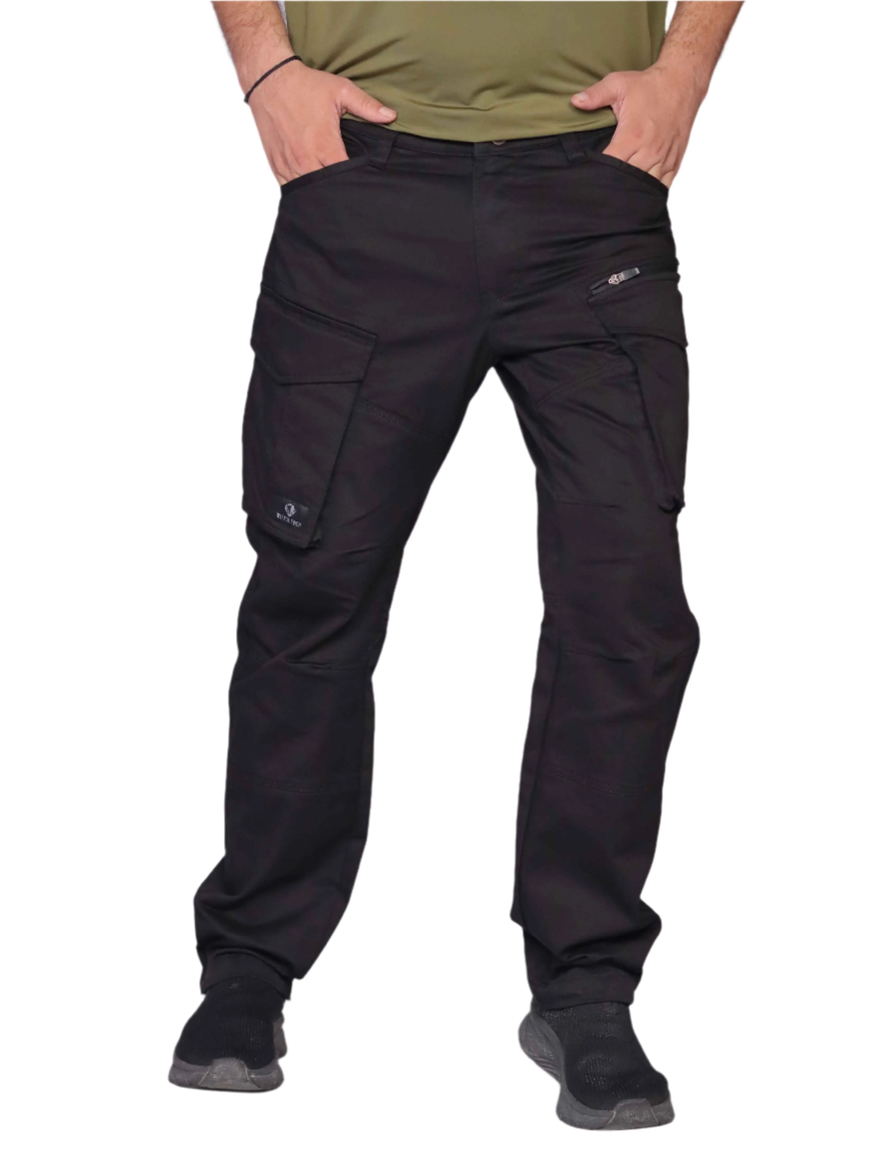 Celebrity Cargo Durable Cotton, Comfortable and Perfect Fit.(BLACK)-style 17