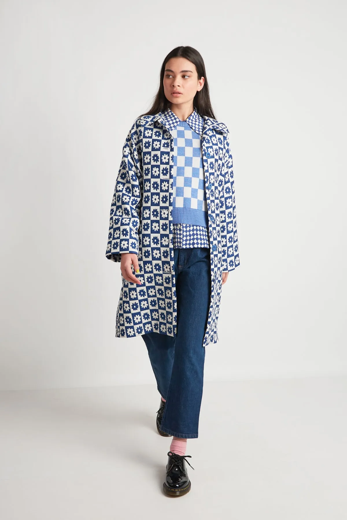 Ceres Coat - Blue Quilting