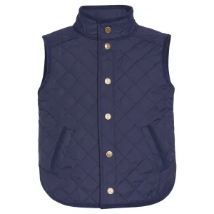 Classic Quilted Vest - Navy