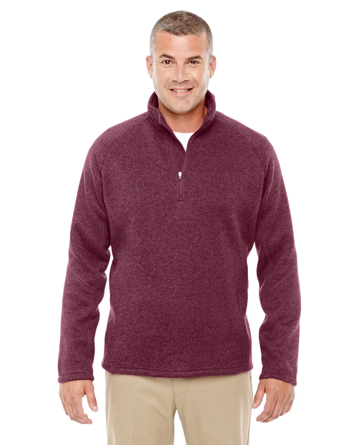 DG792 Devon & Jones Adult Bristol Sweater Fleece Quarter-Zip