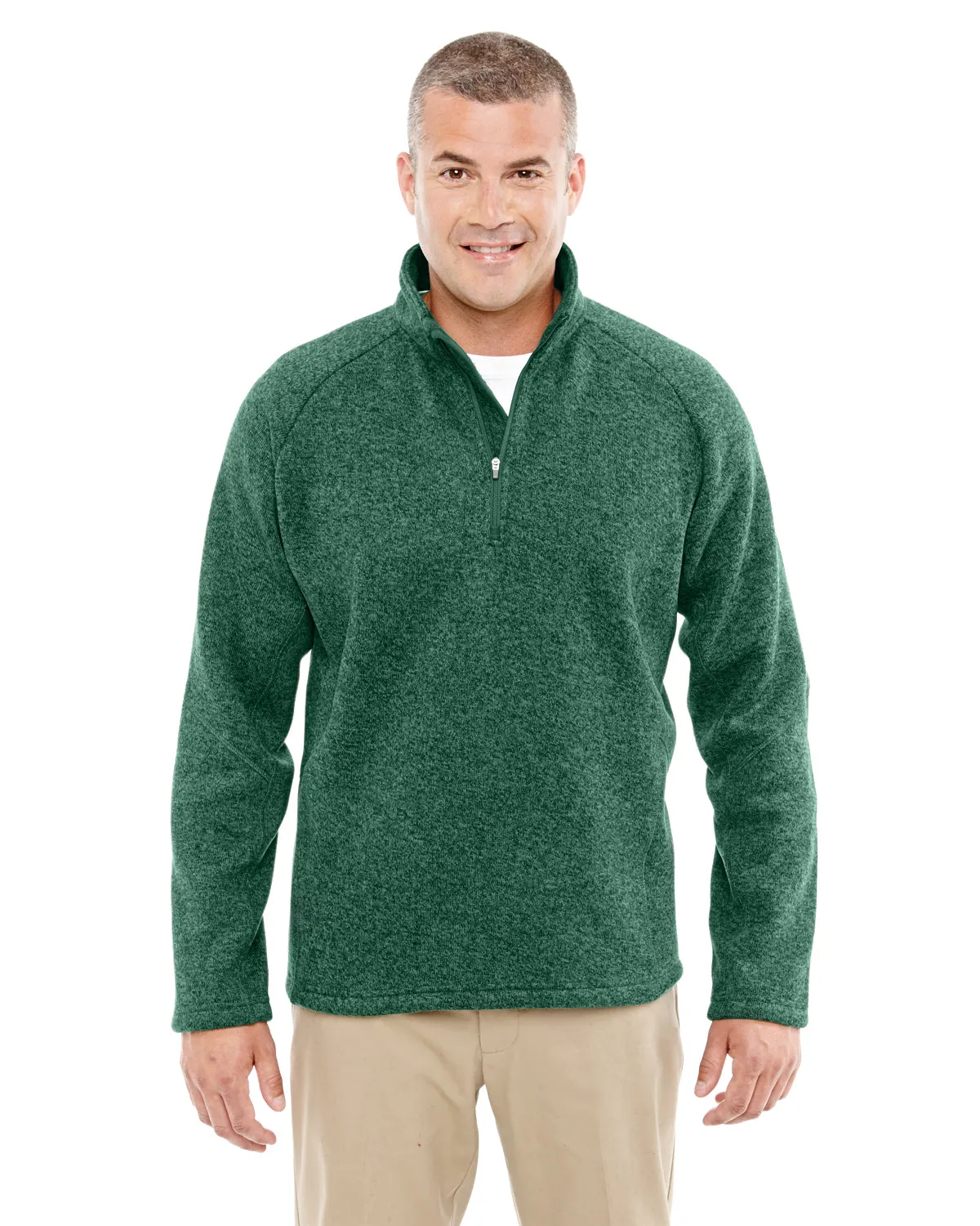 DG792 Devon & Jones Adult Bristol Sweater Fleece Quarter-Zip