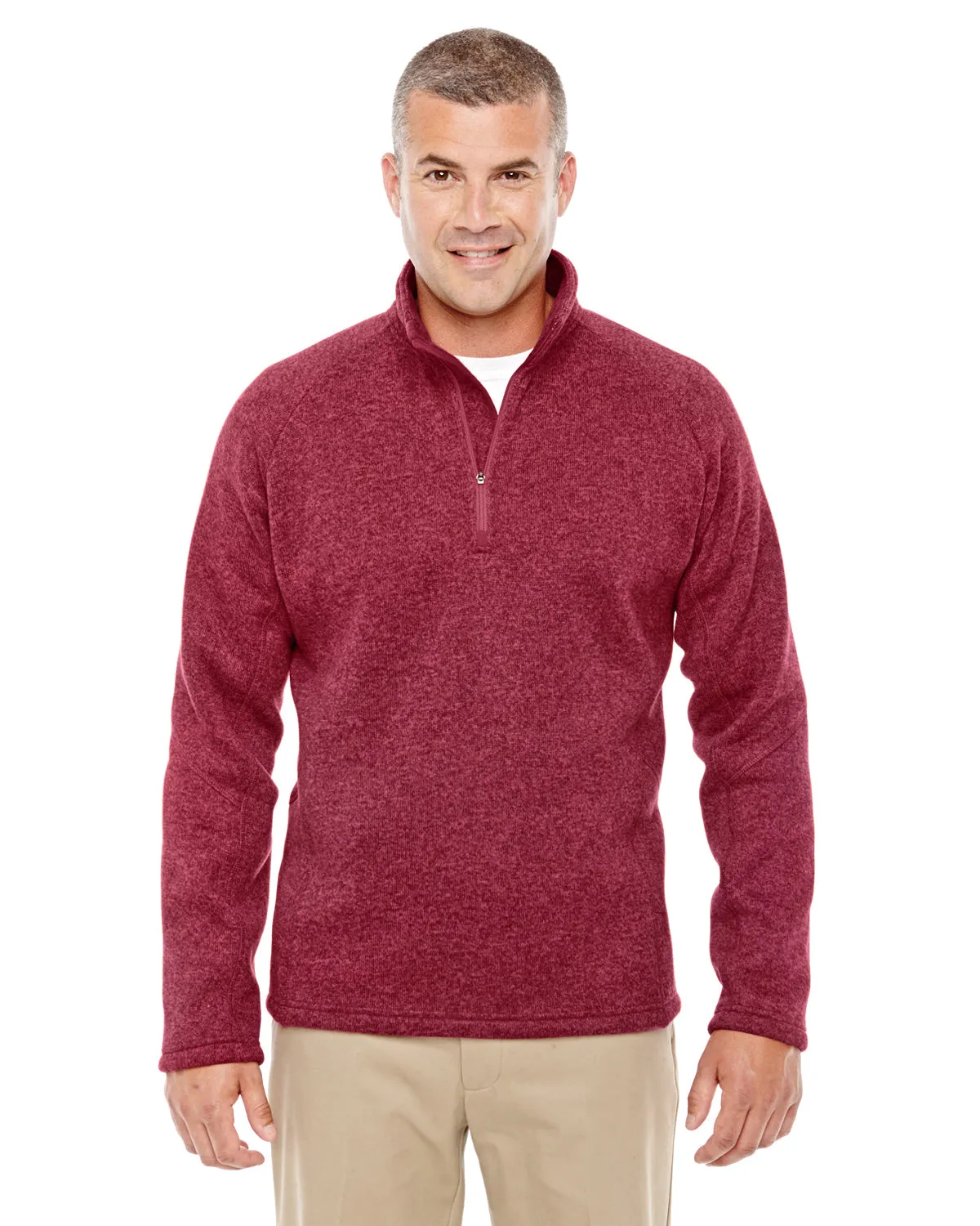 DG792 Devon & Jones Adult Bristol Sweater Fleece Quarter-Zip