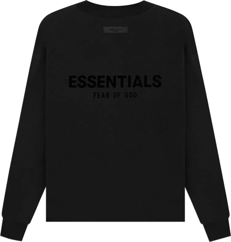 Fear of God Essentials Relaxed Crewneck 'Stretch Limo' Sweatshirt, Black