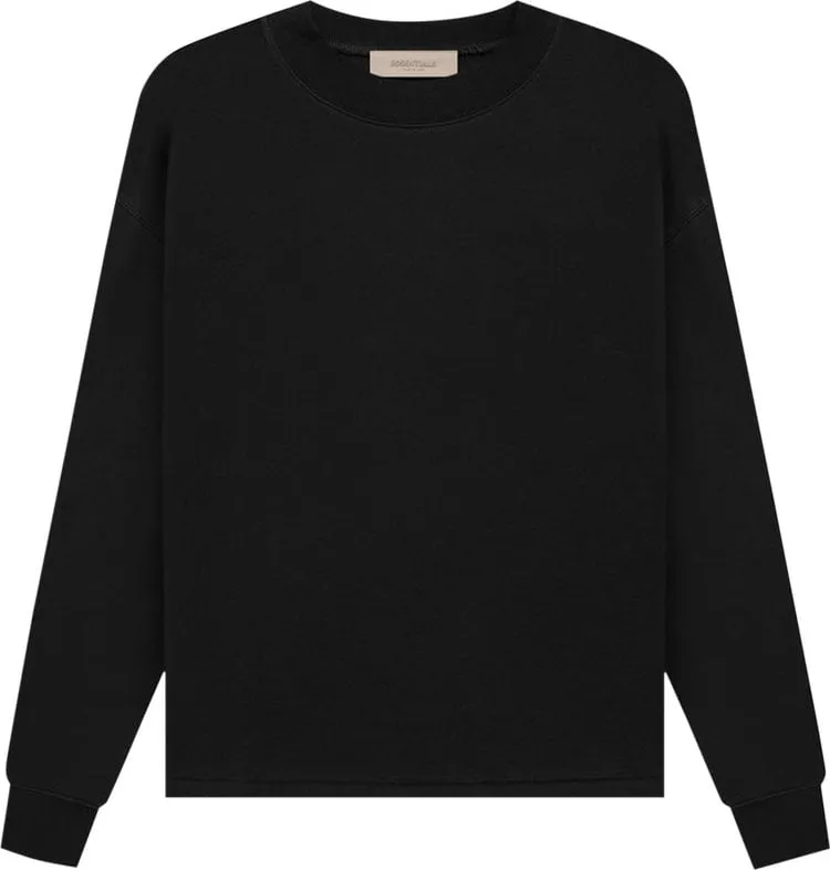 Fear of God Essentials Relaxed Crewneck 'Stretch Limo' Sweatshirt, Black