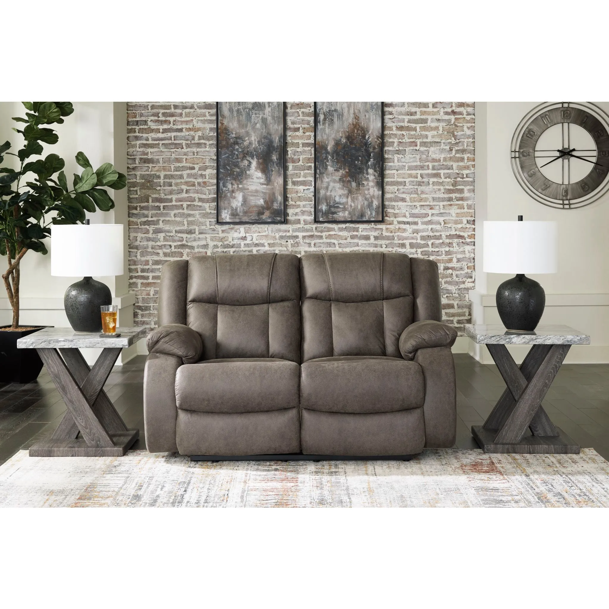 First Base Reclining Loveseat