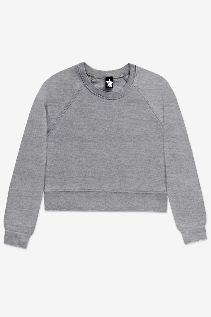 French Terry Luxe Skimmer Crew Sweatshirt - Heather Grey