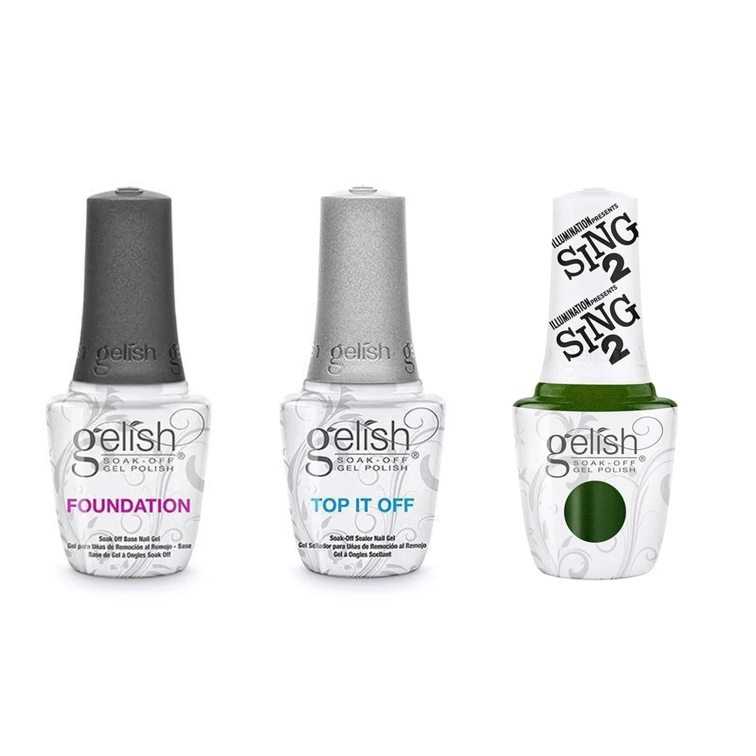 Gelish Combo - Base, Top & Miss Crawly Chic