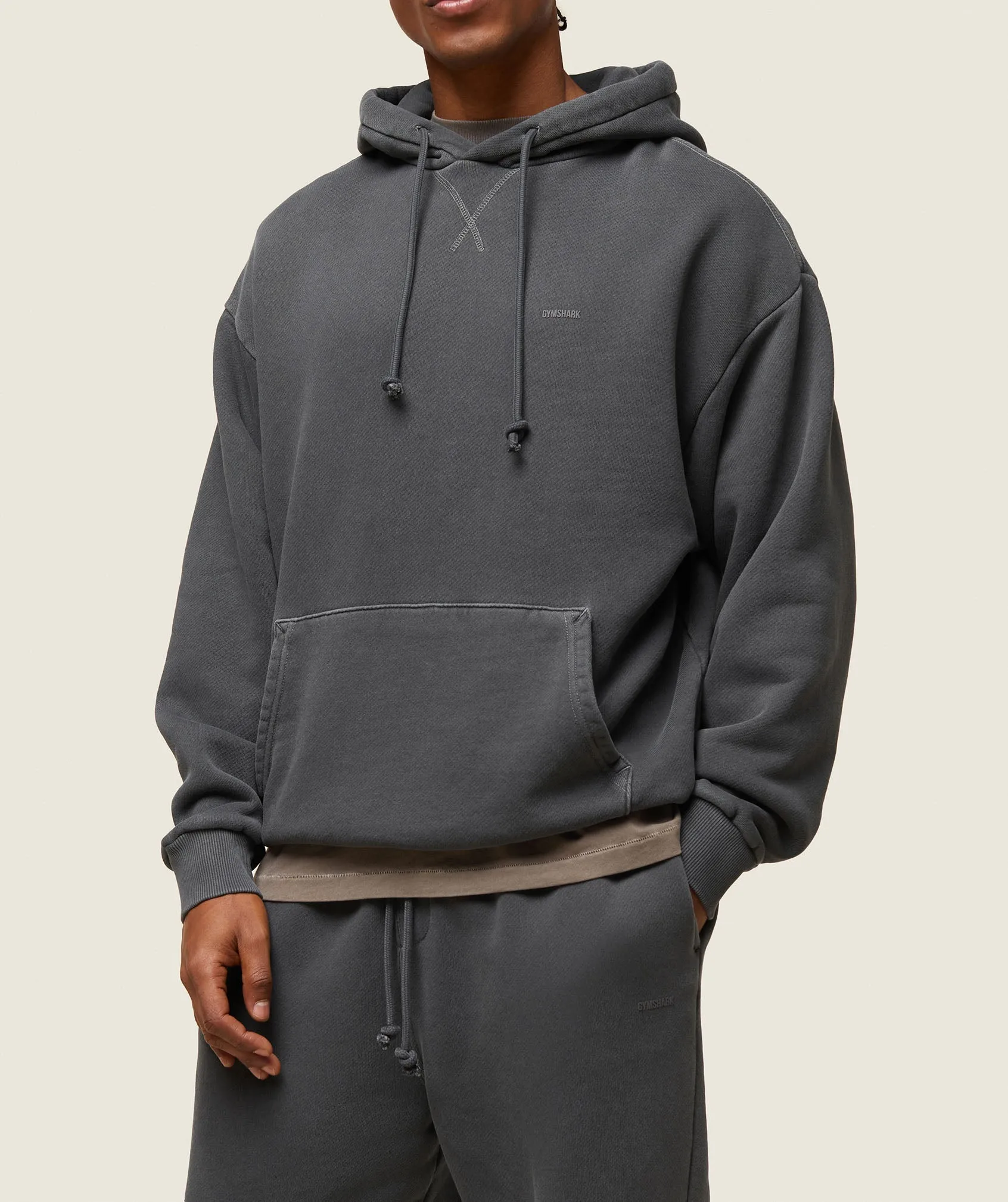 Gymshark everywear Relaxed Hoodie - Washed Black