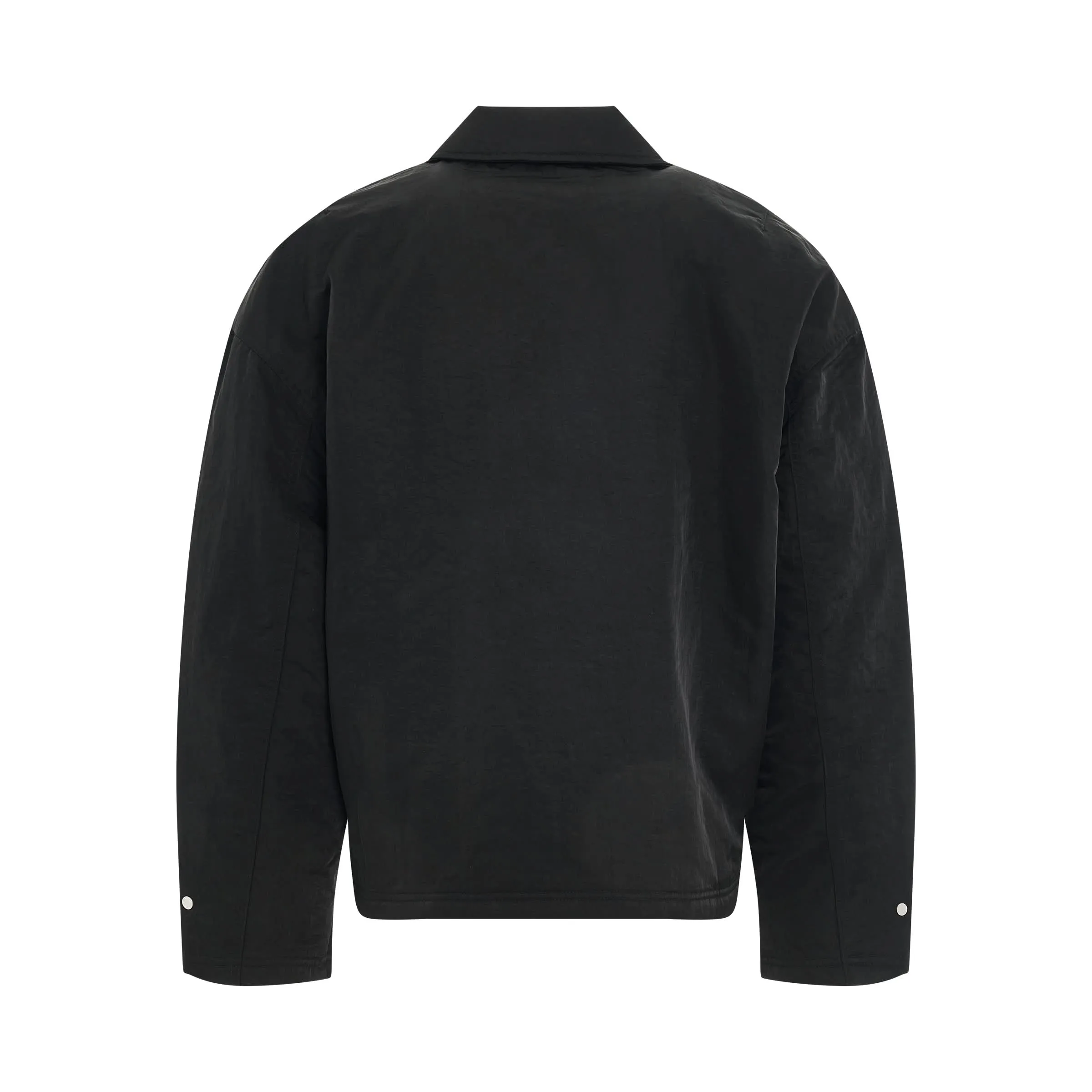 Heavy Nylon Smart Jacket in Black