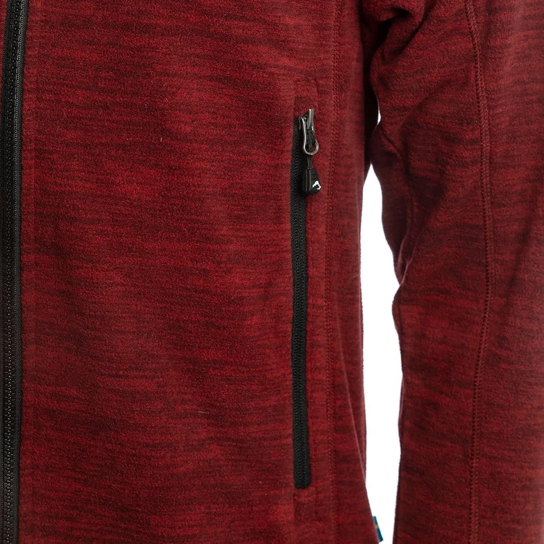 Hiker Fleece Jacket Men (Dark Red Mélange)