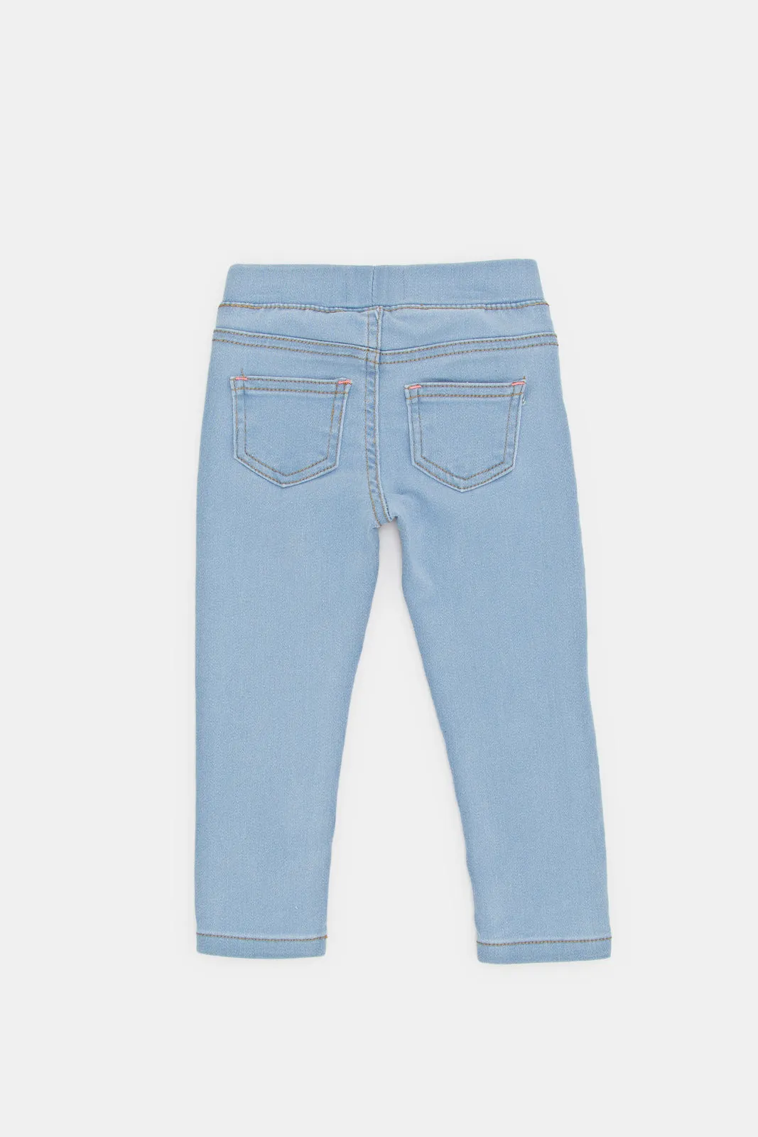 Infant Girls Blue Denim Jeggings