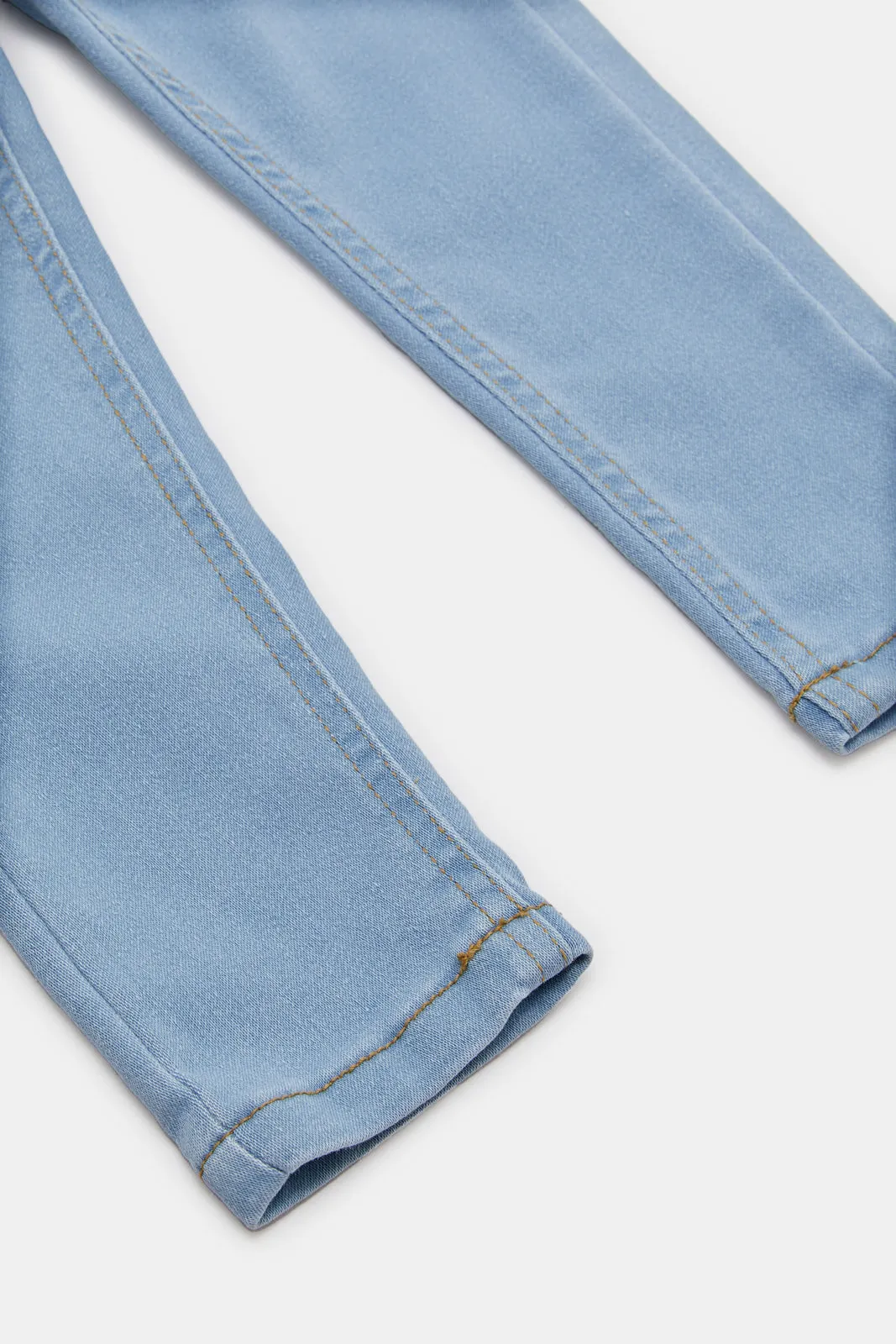 Infant Girls Blue Denim Jeggings