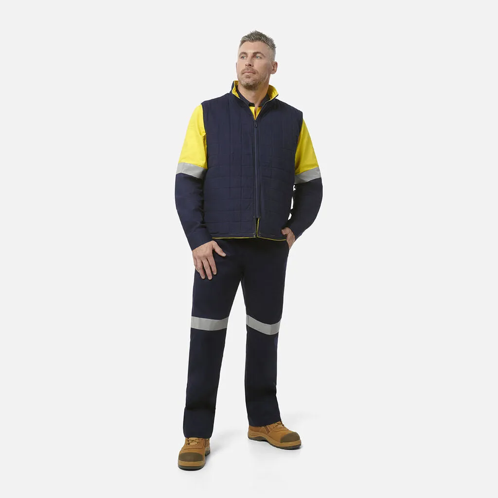 King Gee Originals 3 in 1 Hi-Vis Cotton Drill Reflective Work Jacket (K55400)