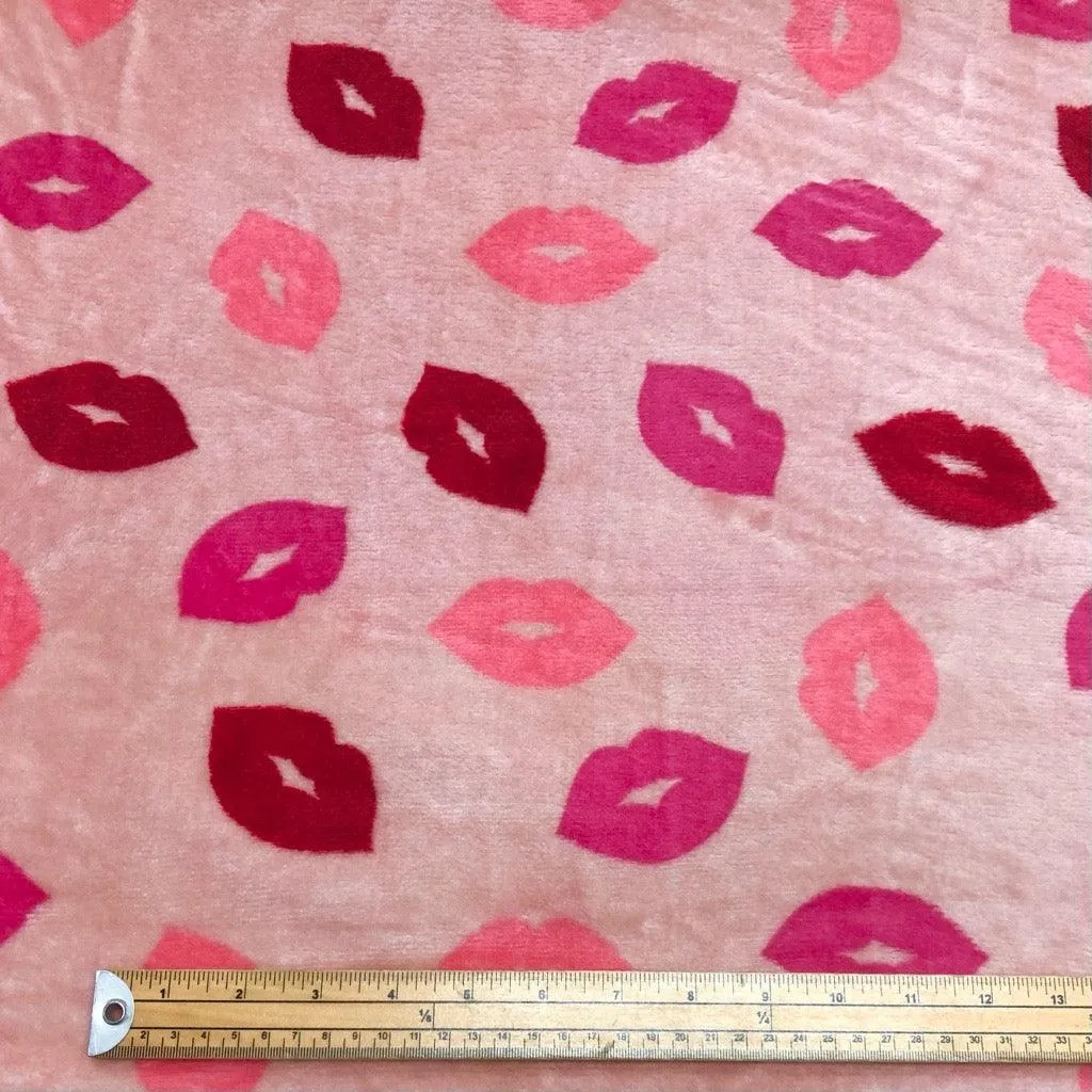 Kisses Cuddle Fleece Fabric