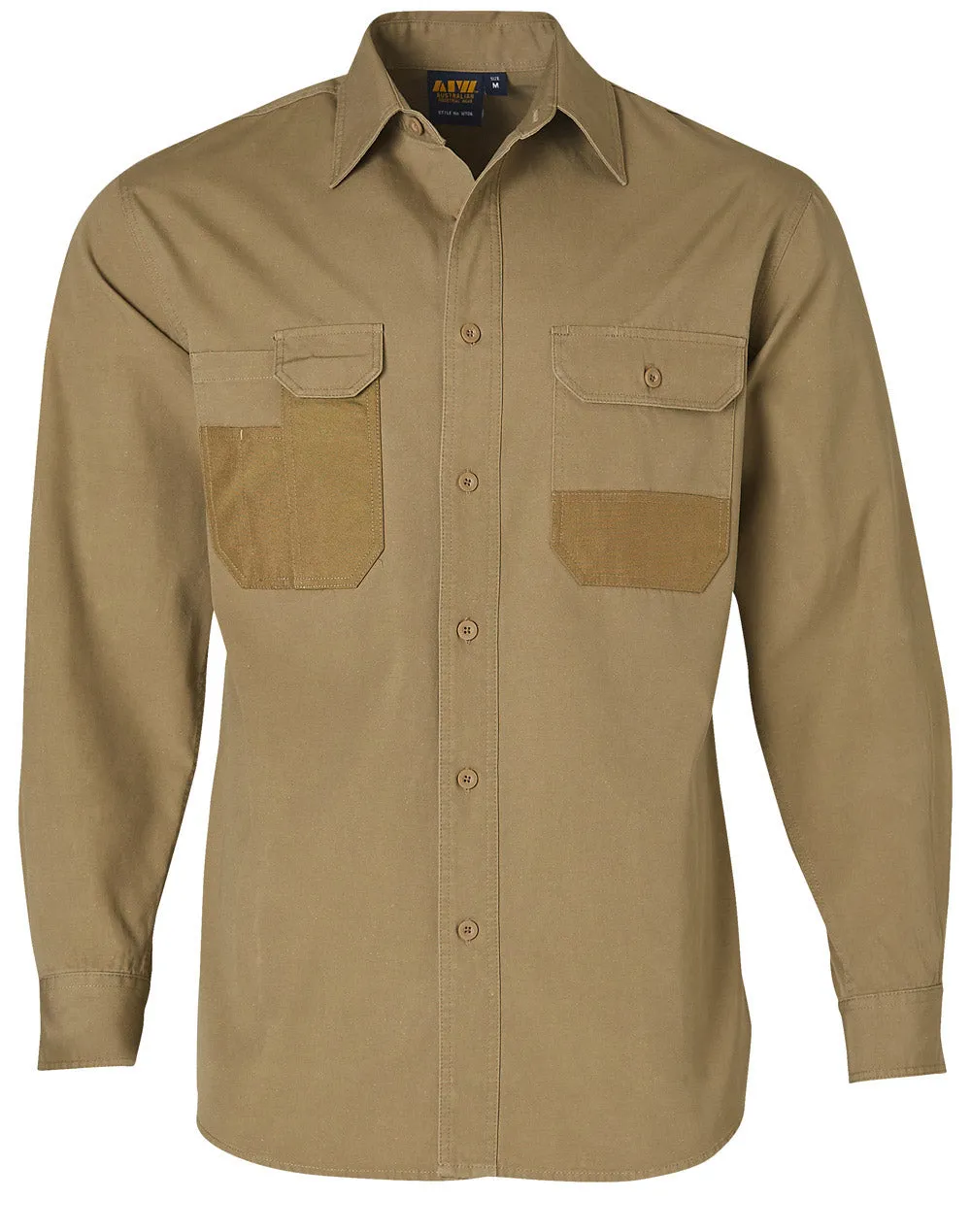 Mens Cordura®  Durable Long Sleeve Work Shirt - WT06