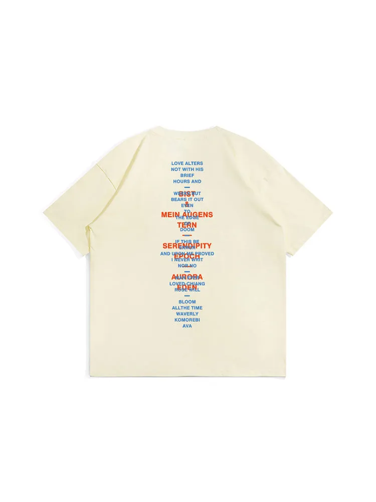 Men'S Cotton Letter Tees