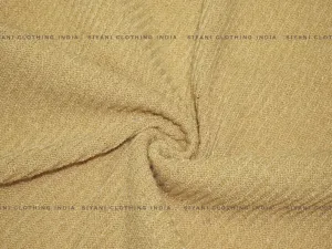 Mustard Woven Wool Fabric