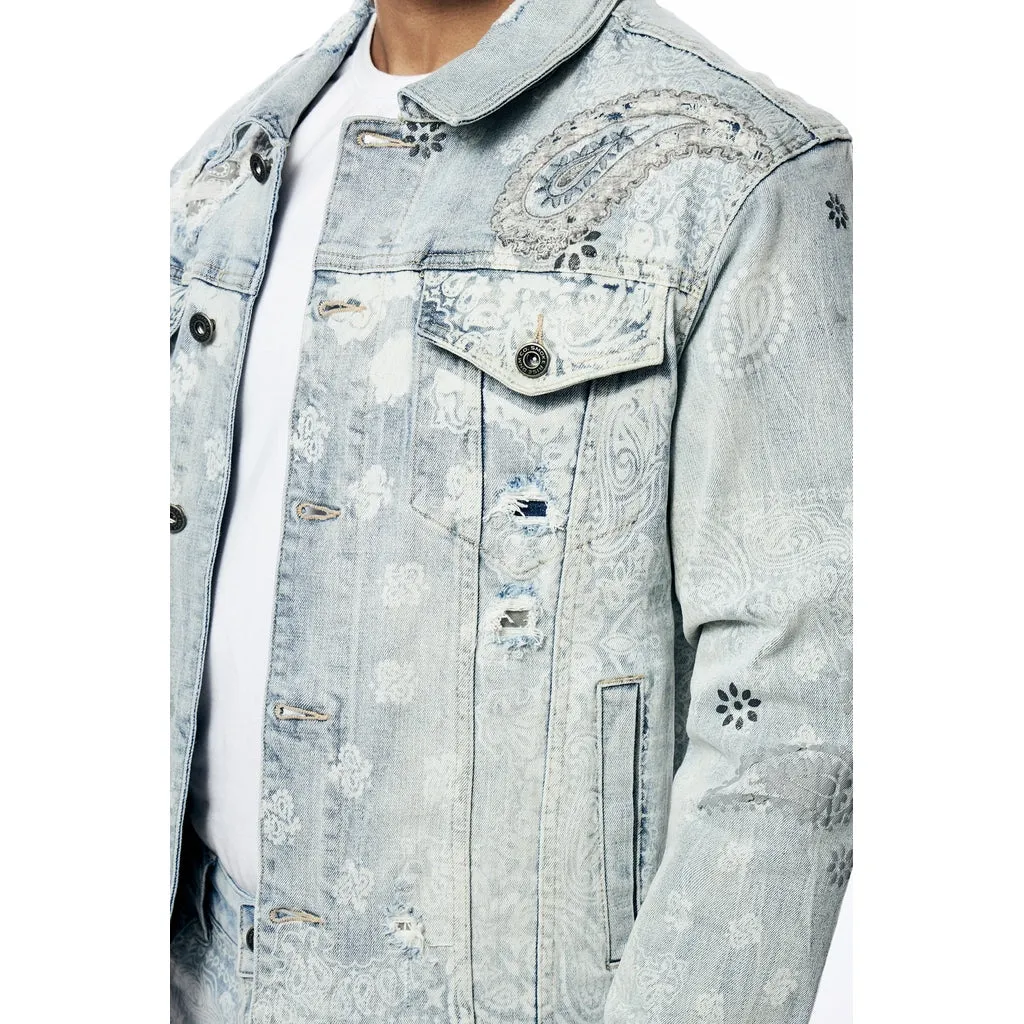 Paisley Jean Jacket - Sherman Blue