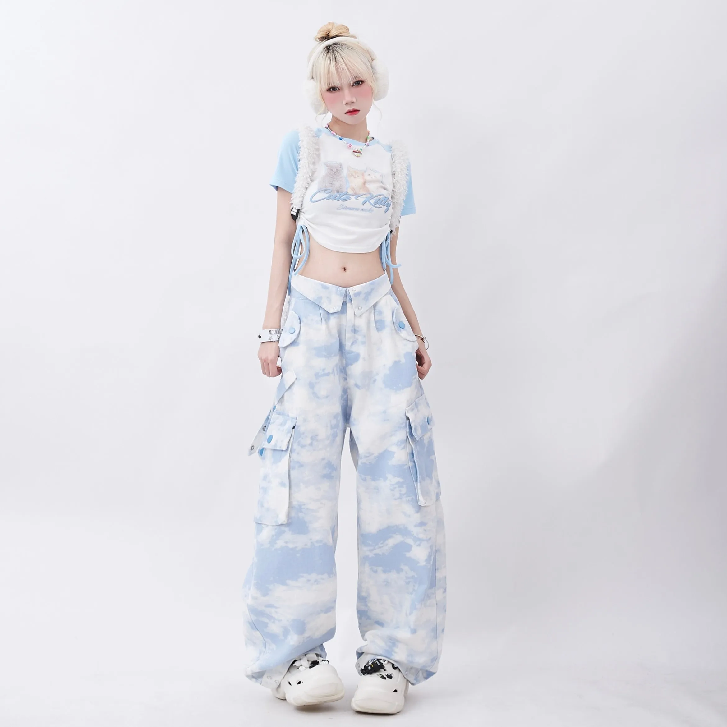 Pastel Camouflage Cargo Pants