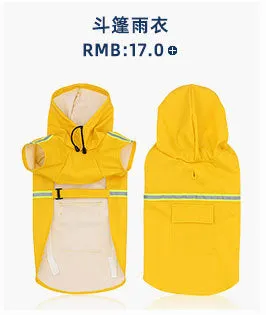 Pet clothing for autumn and winter waterproof reflective warm jacket