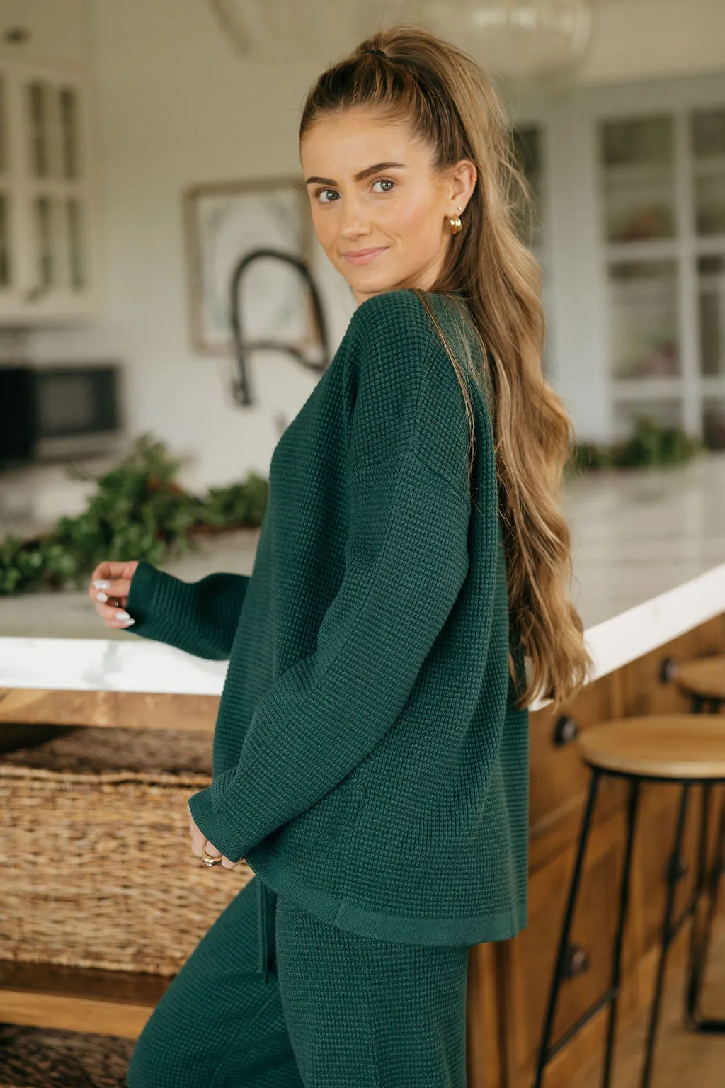 Piper Sweater-Emerald