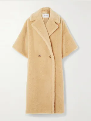 Primo oversized camel hair and silk-blend coat