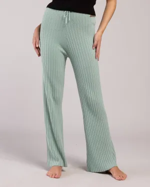 Rib Lounge Wide Leg Pant