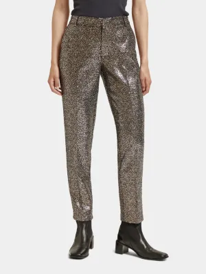 Scotch & Soda Lowry Mid Rise Slim Pant In Mixed Sequins