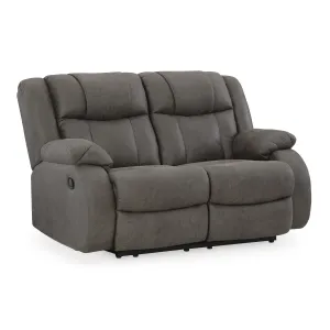 Signature Design by Ashley First Base Reclining Leather Look Loveseat 6880486