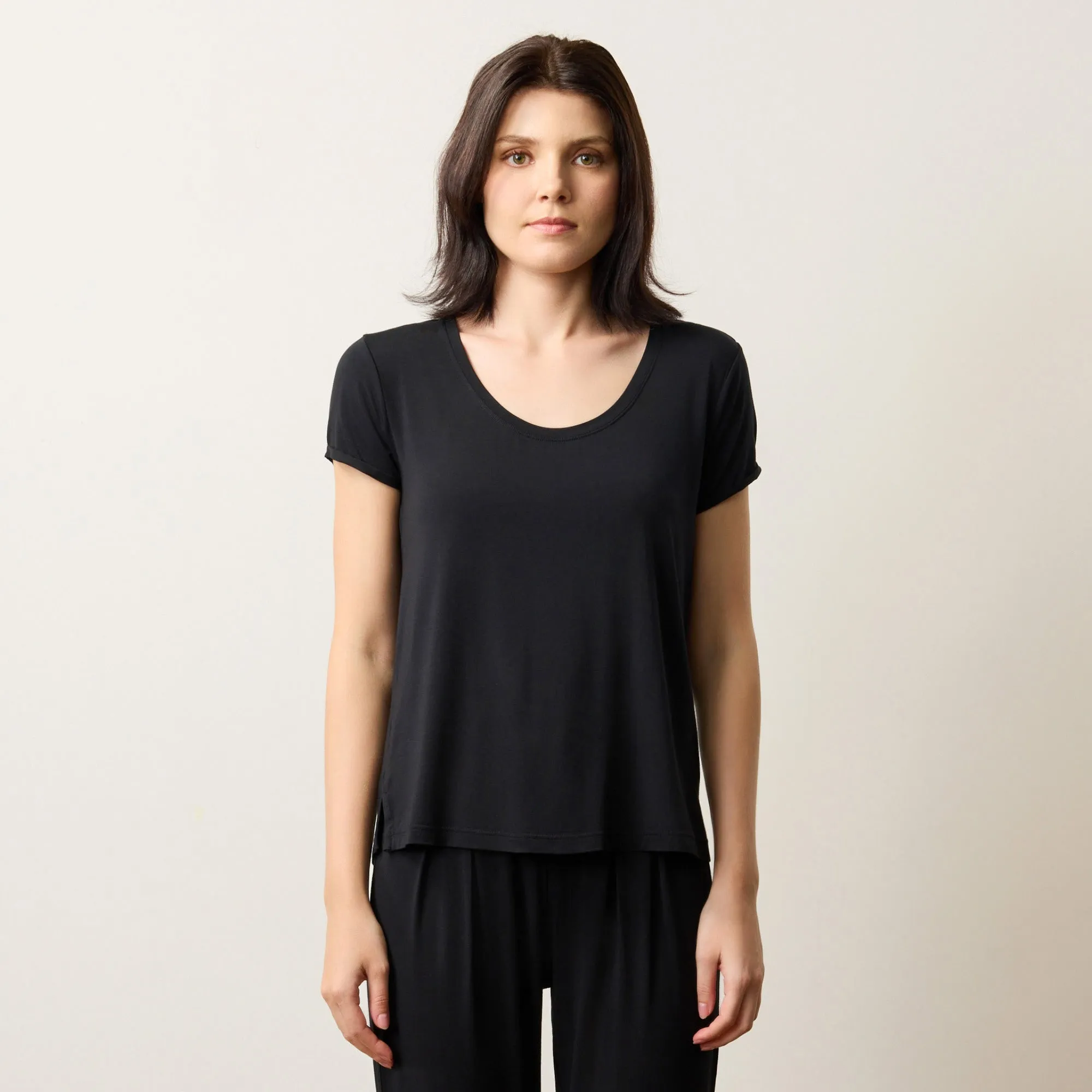 Silktouch TENCEL™ Scoop Neck Tee