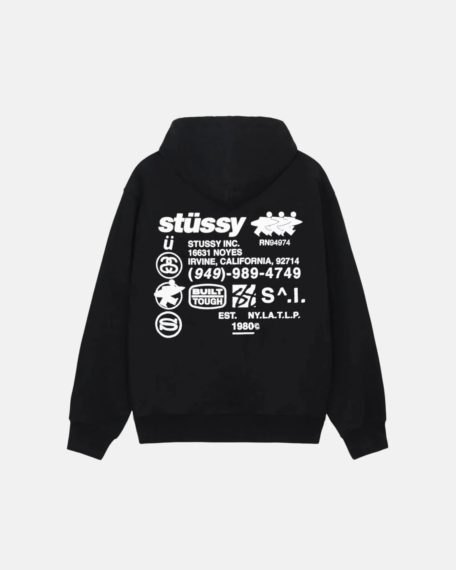 Stussy DNA Zip Hood: Black