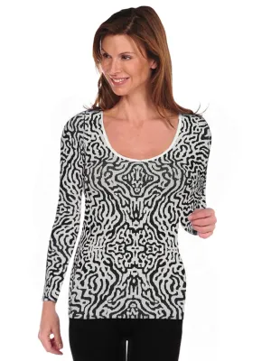 Tribal Python Long Sleeve U Neck - FINAL SALE