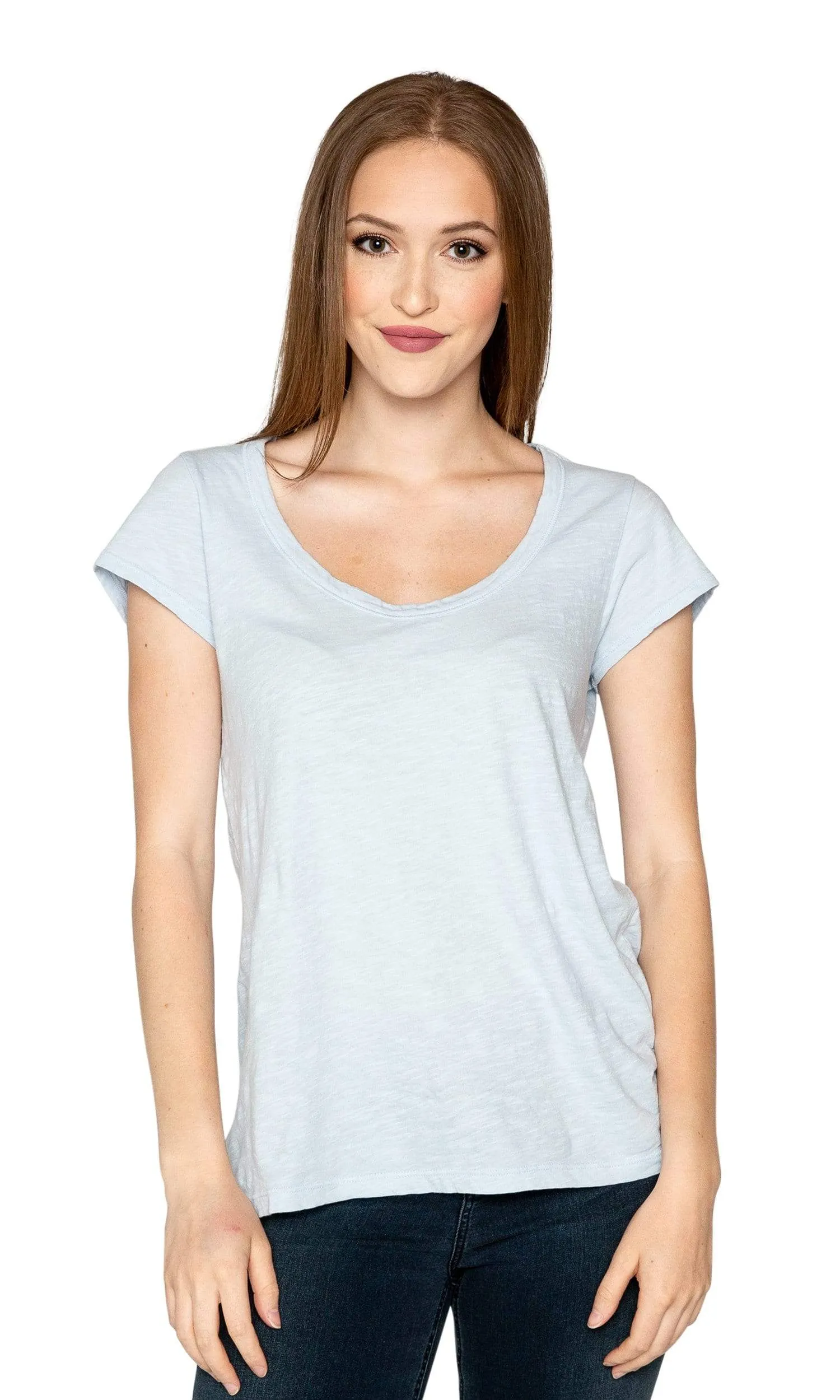 Velvet by Graham & Spencer Kira Original Slub Scoop Neck Tee