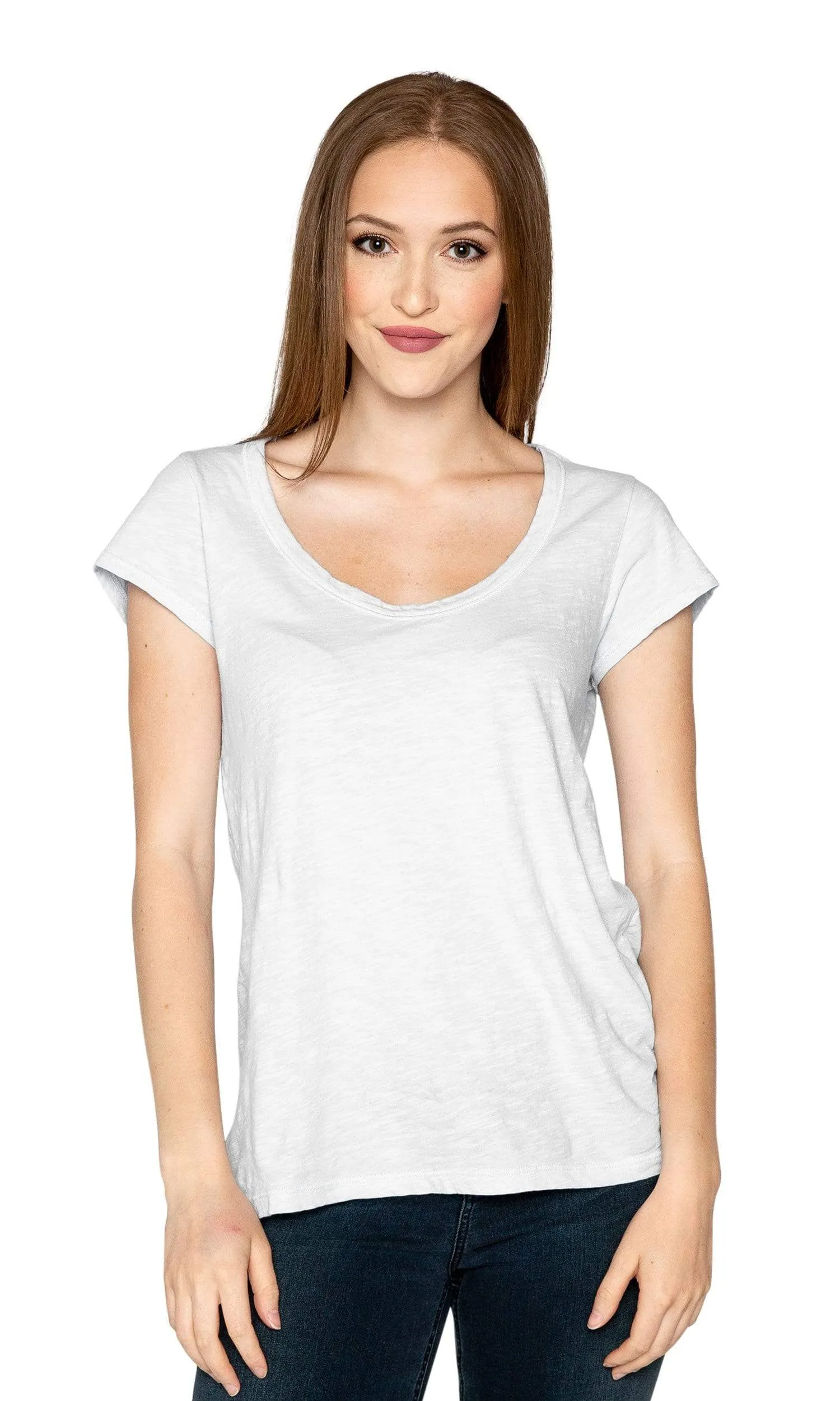 Velvet by Graham & Spencer Kira Original Slub Scoop Neck Tee